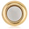 Newhouse Hardware Round Unlighted Wired Replacement Door Chime Push Button, Gold Rim with White Center FMB - alternate 1